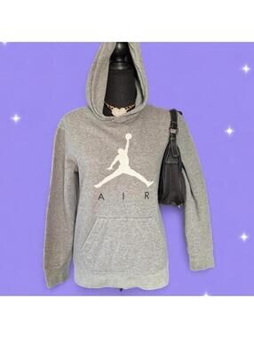 Vintage Y2K Jordan Jumpman Gray Hoodie size XS